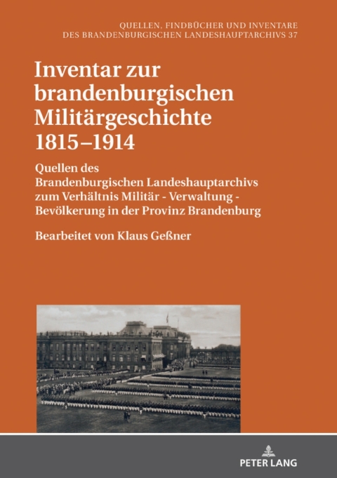 Cover image for book Inventar zur brandenburgischen Militärgeschichte 18151914