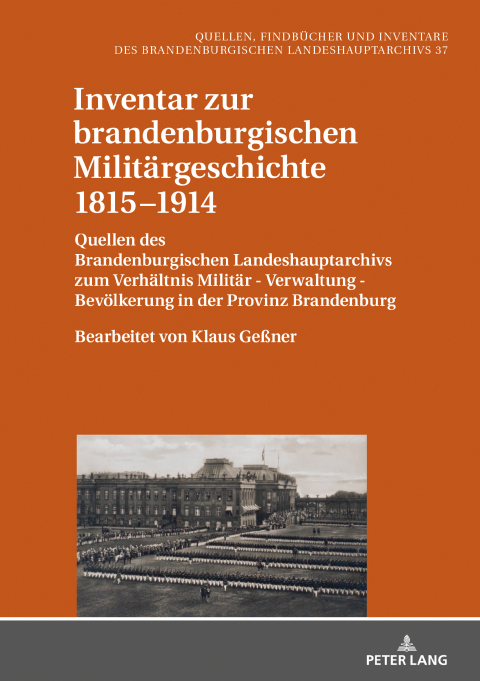 Cover image for book Inventar zur brandenburgischen Militärgeschichte 18151914