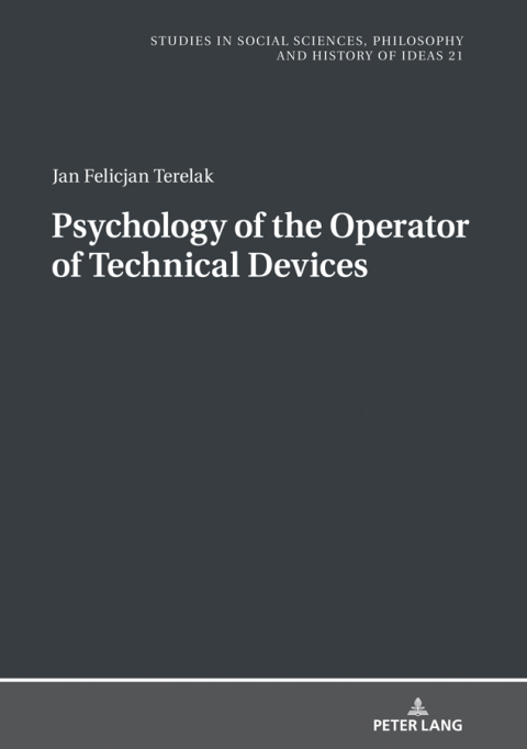 Cover image for book Psychology of the Operator of Technical Devices