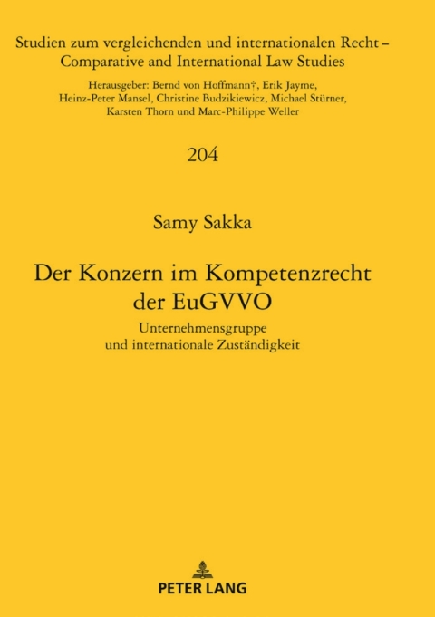 Cover image for book Der Konzern im Kompetenzrecht der EuGVVO