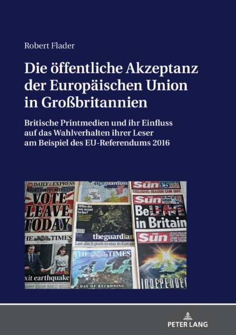 Cover image for book Die oeffentliche Akzeptanz der Europaeischen Union in Großbritannien