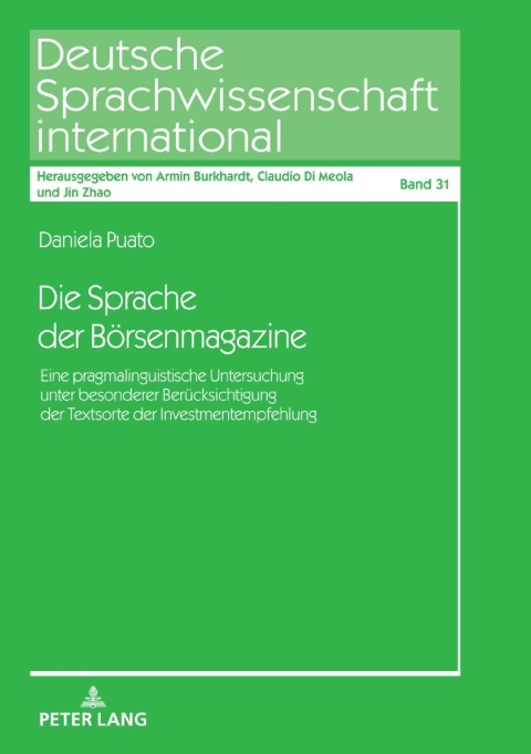 Cover image for book Die Sprache der Boersenmagazine