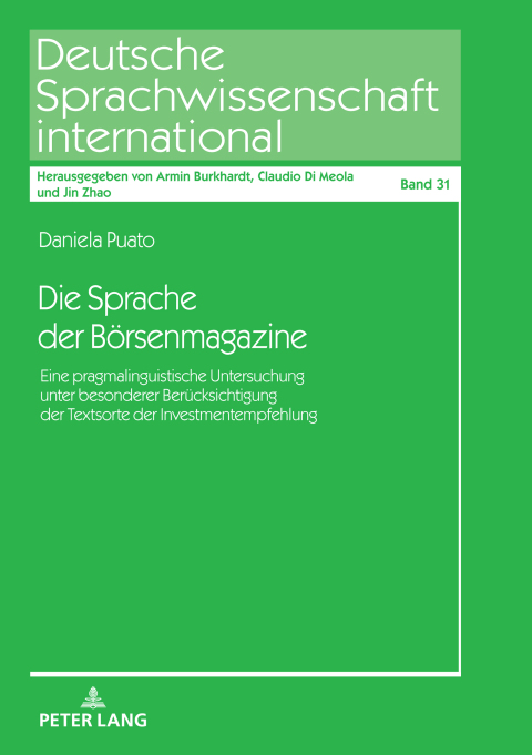 Cover image for book Die Sprache der Boersenmagazine