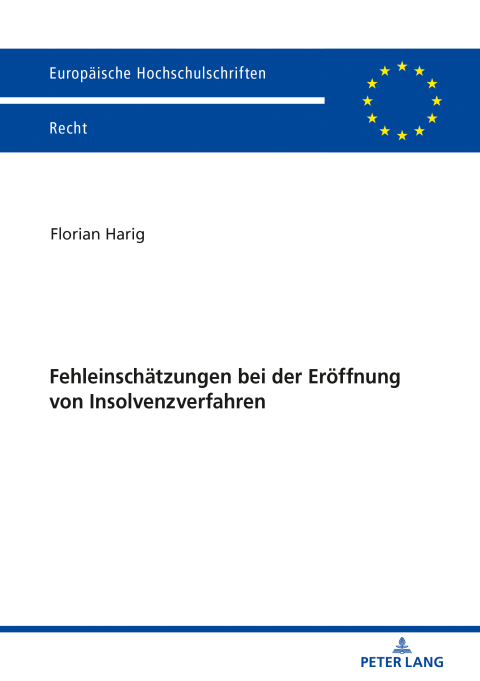 Cover image for book Fehleinschaetzungen bei der Eroeffnung von Insolvenzverfahren