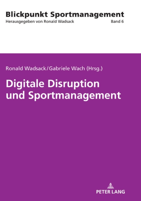 Cover image for book Digitale Disruption und Sportmanagement