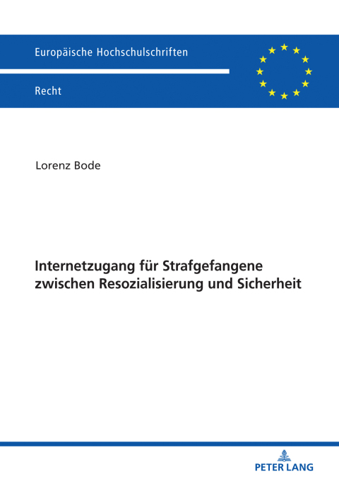 Cover image for book Internetzugang fuer Strafgefangene zwischen Resozialisierung und Sicherheit