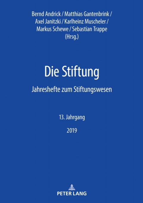 Cover image for book Die Stiftung