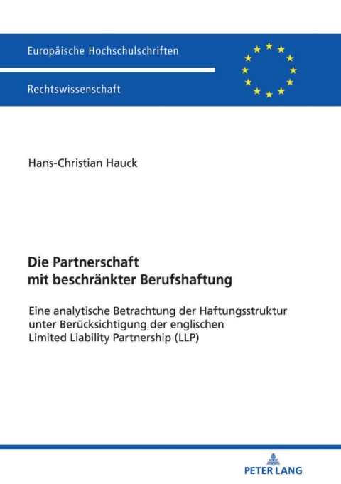 Cover image for book Die Partnerschaft mit beschraenkter Berufshaftung