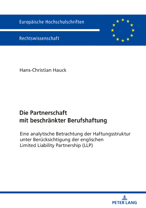 Cover image for book Die Partnerschaft mit beschraenkter Berufshaftung