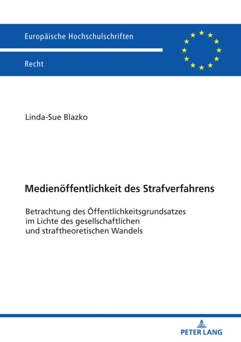 Cover image for book Medienoeffentlichkeit des Strafverfahrens