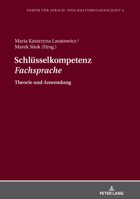 Cover image for book Schlüsselkompetenz «Fachsprache»