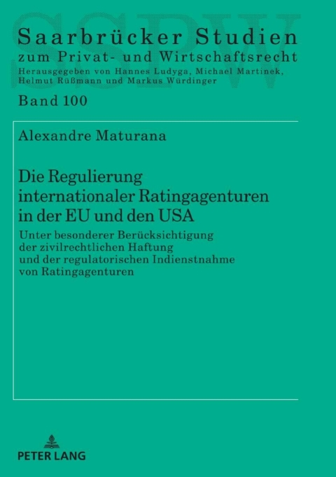 Cover image for book Die Regulierung internationaler Ratingagenturen in der EU und den USA