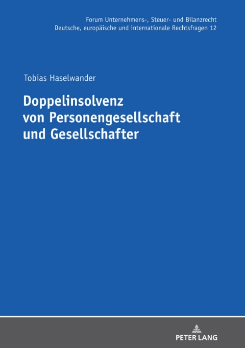 Cover image for book Doppelinsolvenz von Personengesellschaft und Gesellschafter