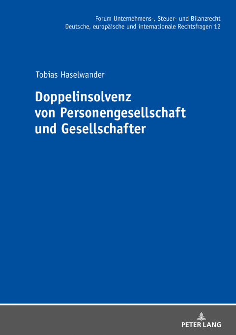Cover image for book Doppelinsolvenz von Personengesellschaft und Gesellschafter