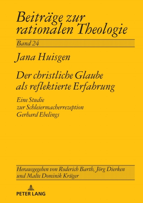 Cover image for book Der christliche Glaube als reflektierte Erfahrung