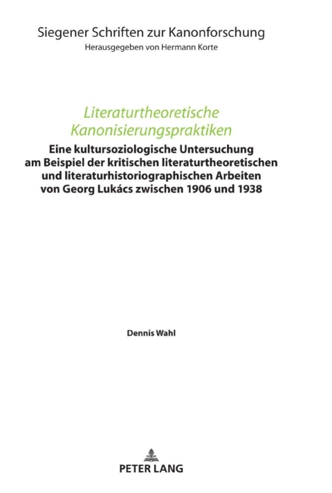 Cover image for book Literaturtheoretische Kanonisierungspraktiken