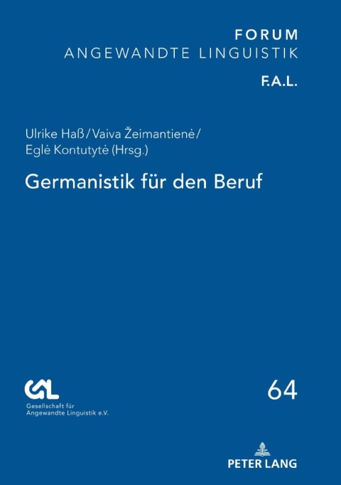 Cover image for book Germanistik für den Beruf