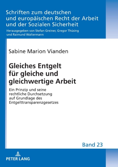 Cover image for book Gleiches Entgelt fuer gleiche und gleichwertige Arbeit