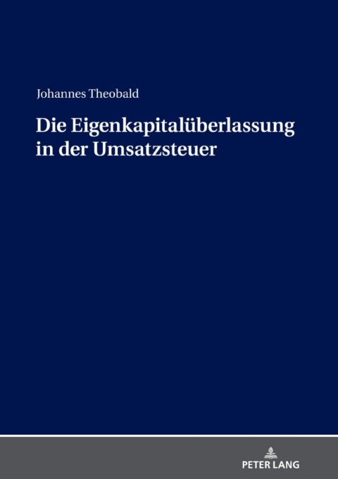 Cover image for book Die Eigenkapitalueberlassung in der Umsatzsteuer