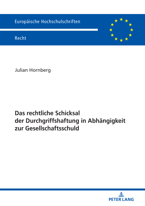 Cover image for book Das rechtliche Schicksal der Durchgriffshaftung in Abhaengigkeit zur Gesellschaftsschuld