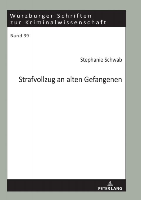 Cover image for book Strafvollzug an alten Gefangenen