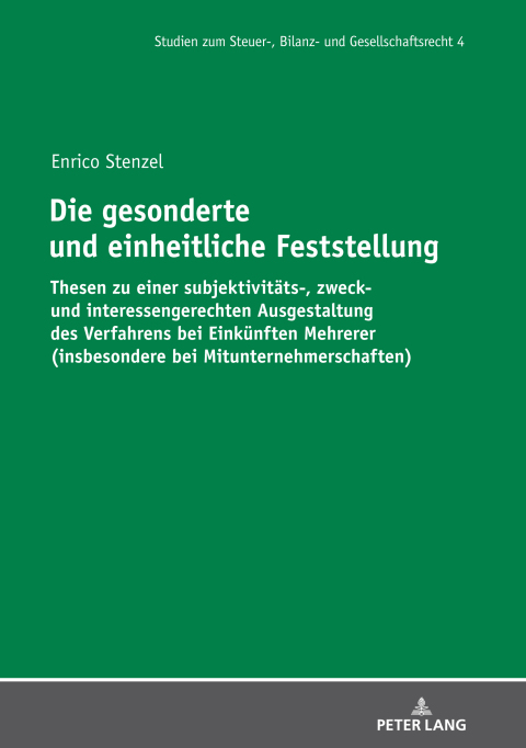Cover image for book Die gesonderte und einheitliche Feststellung
