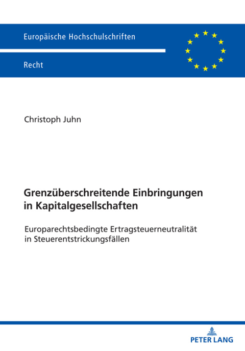 Cover image for book Grenzueberschreitende Einbringungen in Kapitalgesellschaften