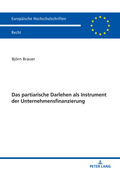 Cover image for book Das partiarische Darlehen als Instrument der Unternehmensfinanzierung