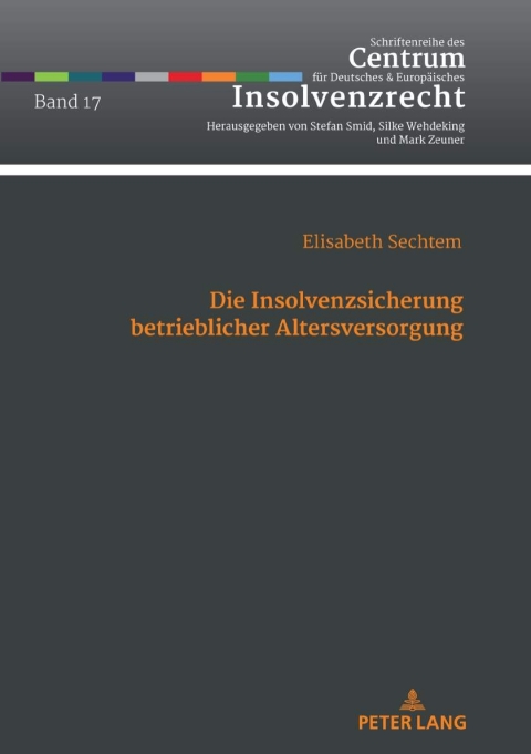 Cover image for book Die Insolvenzsicherung betrieblicher Altersversorgung