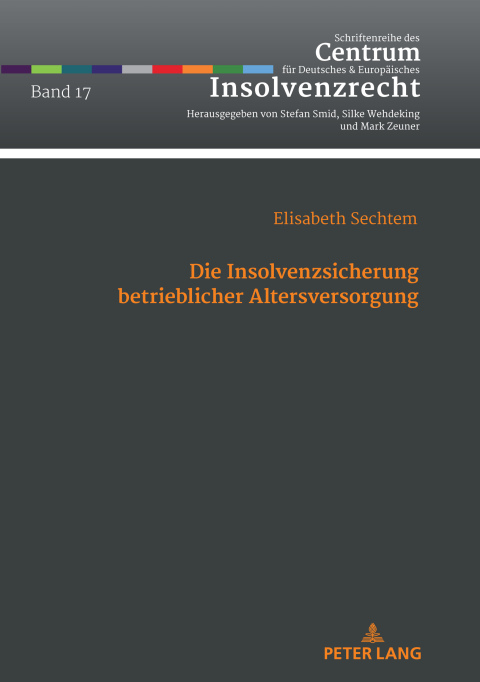 Cover image for book Die Insolvenzsicherung betrieblicher Altersversorgung