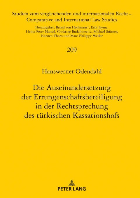 Cover image for book Die Auseinandersetzung der Errungenschaftsbeteiligung in der Rechtsprechung des tuerkischen Kassationshofs