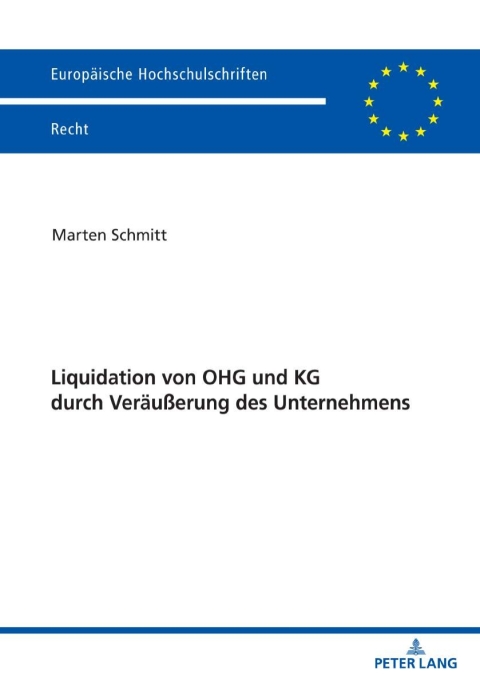 Cover image for book Liquidation von OHG und KG durch Veraeußerung des Unternehmens