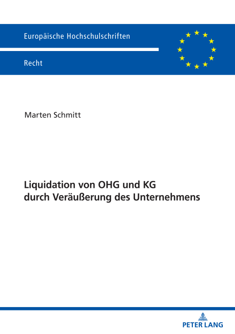 Cover image for book Liquidation von OHG und KG durch Veraeußerung des Unternehmens