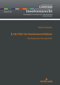 Cover image: §13b UStG im Insolvenzverfahren 1st edition 9783631820049