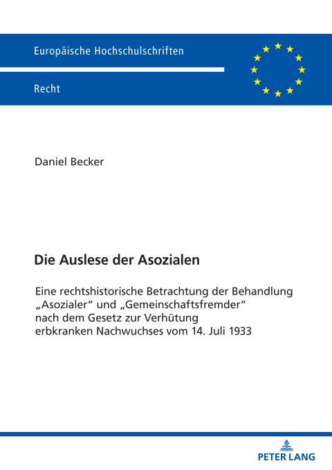 Die Auslese der Asozialen 
