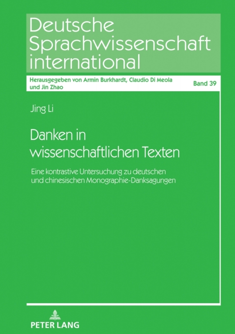 Danken in wissenschaftlichen Texten 