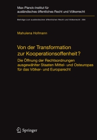 Imagen de portada: Von der Transformation zur Kooperationsoffenheit? 9783642004100