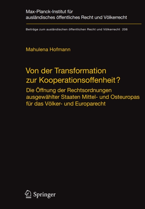 Cover image for book Von der Transformation zur Kooperationsoffenheit?