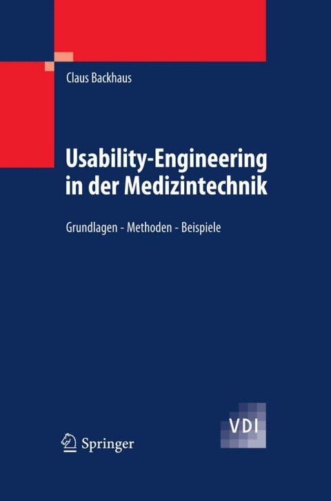 Cover image for book Usability-Engineering in der Medizintechnik