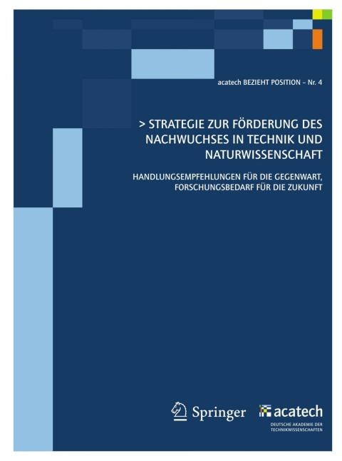Cover image for book Strategie zur Förderung des technisch-naturwissenschaftlichen Nachwuchses in Deutschland