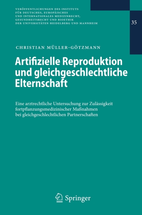 Cover image for book Artifizielle Reproduktion und gleichgeschlechtliche Elternschaft