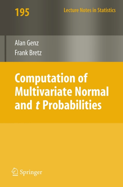 Cover image for book Computation of Multivariate Normal and t Probabilities