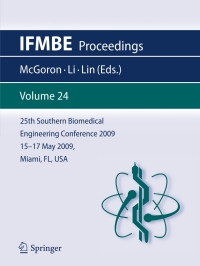 Cover image: 25th Southern Biomedical Engineering Conference 2009; 15 - 17 May, 2009, Miami, Florida, USA 1st edition 9783642016967
