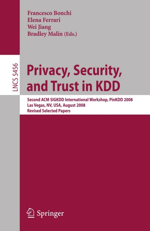 Cover image for book Privacy, Security, and Trust in KDD