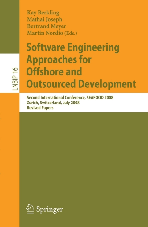 Cover image for book Software Engineering Approaches for Offshore and Outsourced Development