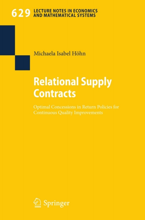Cover image for book Relational Supply Contracts