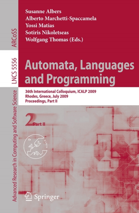 Cover image for book Automata, Languages and Programming