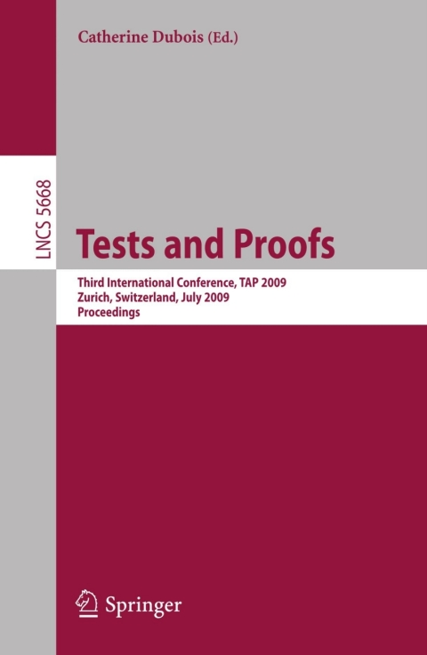 Cover image for book Tests and Proofs