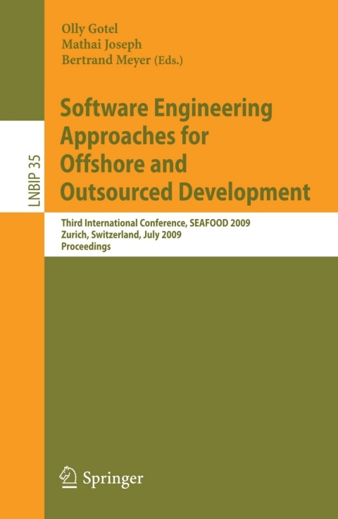 Cover image for book Software Engineering Approaches for Offshore and Outsourced Development