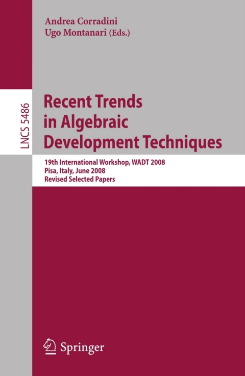 Cover image for book Recent Trends in Algebraic Development Techniques